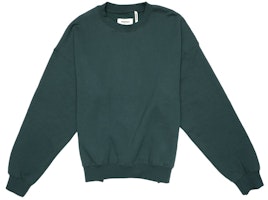 Fear of God ESSENTIALS Graphic Pullover Crew Neck Sweatshirt Green Fear of God ESSENTIALS Graphic Pullover Crew Neck Sweatshirt Green