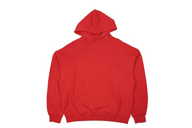 Fear of God ESSENTIALS Graphic Pullover Hoodie Red