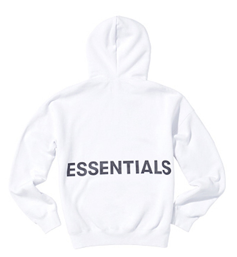 Buy Fear of God ESSENTIALS Hoodie Pullover Grafik Putih