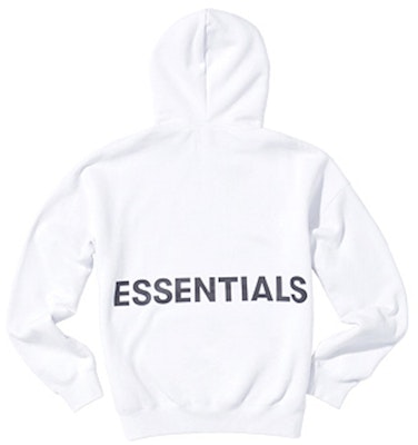 Fear of God ESSENTIALS Hoodie Pullover Grafik Putih Buy Fear of God ESSENTIALS Hoodie Pullover Grafik Putih