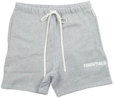 Fear of God ESSENTIALS Graphic Sweat (FW18) Shorts Grey/White Fear of God ESSENTIALS Graphic Sweat (FW18) Shorts Grey/White