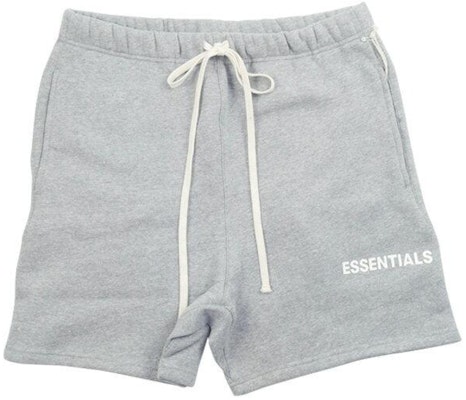 Fear of God ESSENTIALS Shorts Gráficos (FW18) Gris/Blanco Buy Fear of God ESSENTIALS Shorts Gráficos (FW18) Gris/Blanco