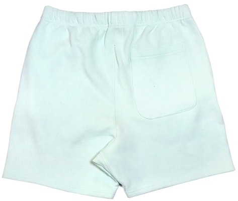 Fear of God ESSENTIALS Graphic Sweat Shorts Mint Order Fear of God ESSENTIALS Graphic Sweat Shorts Mint