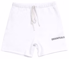 Fear of God ESSENTIALS Graphic Sweat Shorts White Fear of God ESSENTIALS Graphic Sweat Shorts White