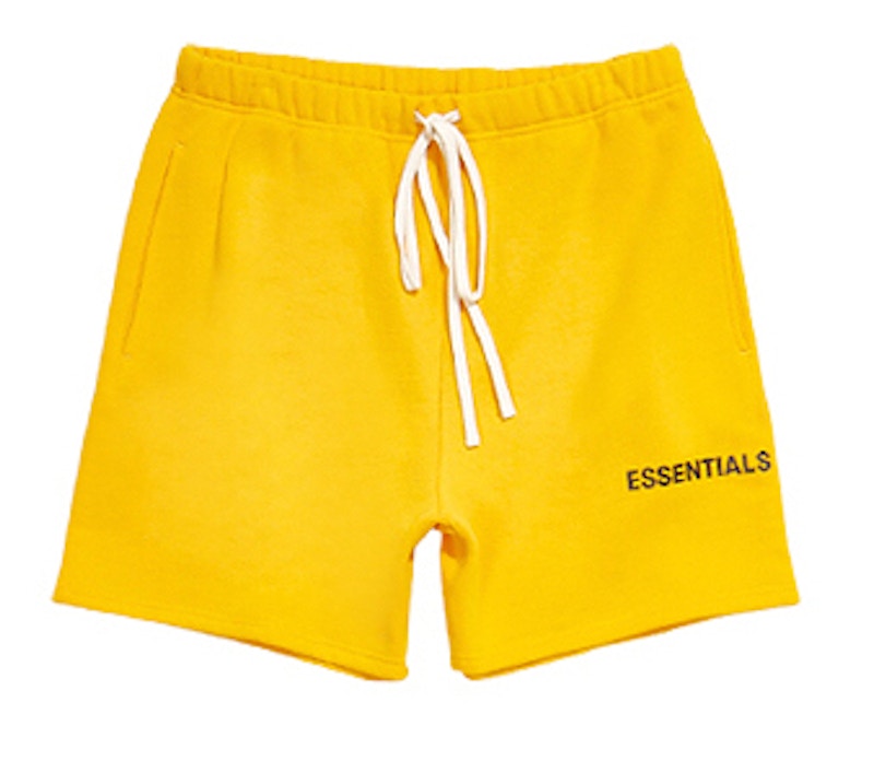 Fear of God ESSENTIALS Graphic Sweat Shorts Yellow