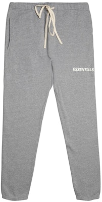 Fear of God ESSENTIALS Graphic Sweatpants Grey/White Buy Fear of God ESSENTIALS Graphic Sweatpants Grey/White
