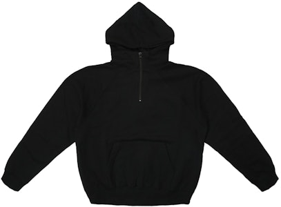 恐懼之神 ESSENTIALS 半拉鏈連帽衫 黑色 Buy 恐懼之神 ESSENTIALS 半拉鏈連帽衫 黑色