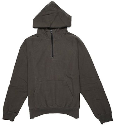 Fear of God ESSENTIALS Half Zip Pullover Hoodie Major Brown Buy Fear of God ESSENTIALS Half Zip Pullover Hoodie Major Brown