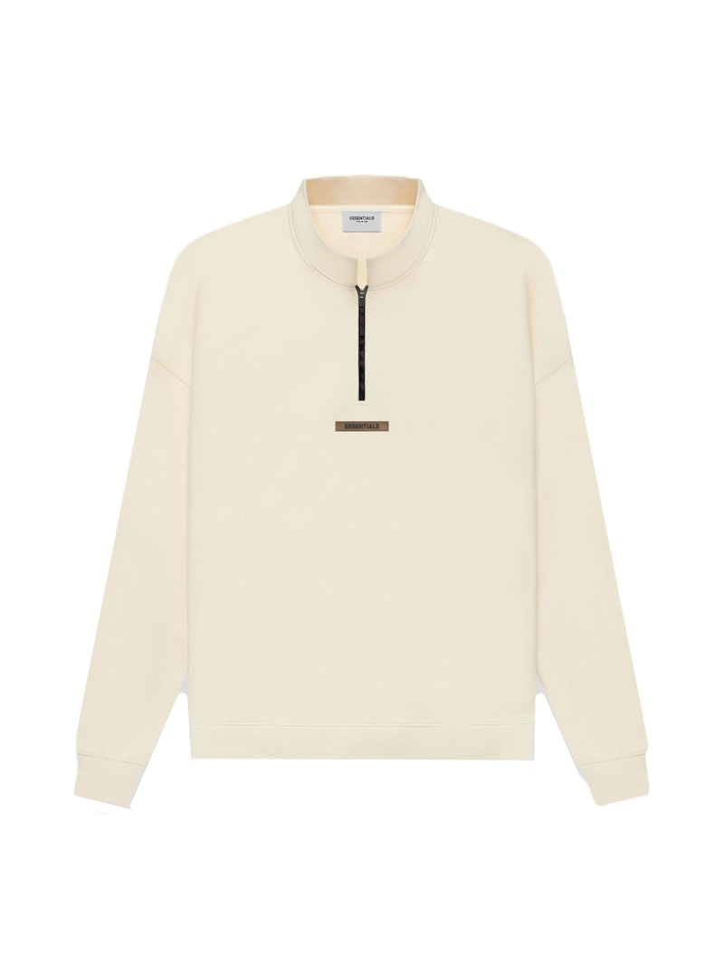 Fear of God ESSENTIALS Half Zip Sweater Cream/Buttercream