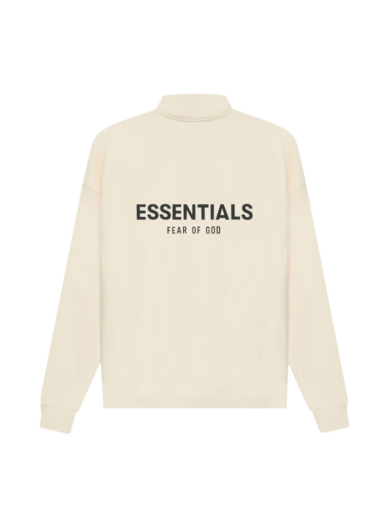 Order 恐懼上帝 ESSENTIALS 半拉鍊毛衣 奶油色/奶油乳酪色