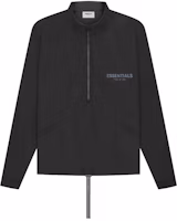 Fear of God ESSENTIALS Half Zip Track Jacket Black Fear of God ESSENTIALS Half Zip Track Jacket Black