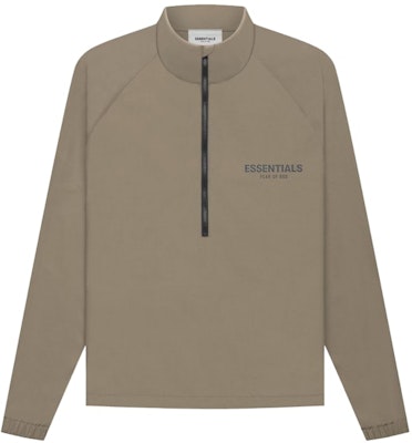 Fear of God ESSENTIALS Half Zip Track Jacket Harvest Buy Fear of God ESSENTIALS Half Zip Track Jacket Harvest