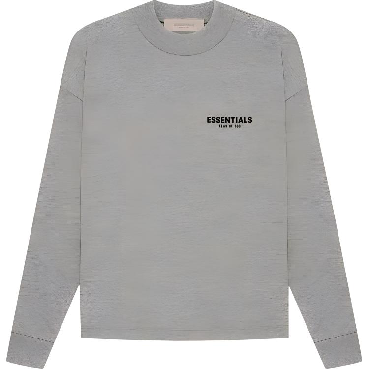 FOG Essentials Heavyweight Grey Crewneck Sweatshirt Mens Long Sleeve 125SU224118F