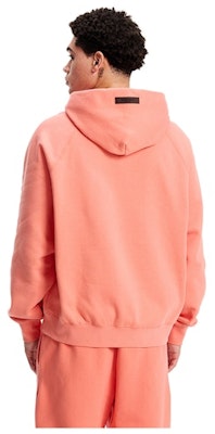 Fear of God Essentials Hoodie 'Coral' Shop Fear of God Essentials Hoodie 'Coral'