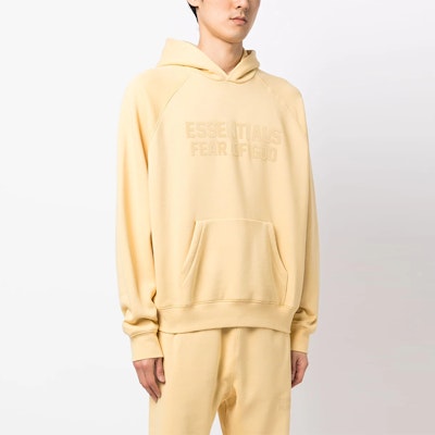 Fear of God Essentials Hoodie 'Light Tuscan' Shop Fear of God Essentials Hoodie 'Light Tuscan'