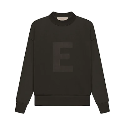 Fear of God Essentials Kids Big E Crewneck 'Off-Black'