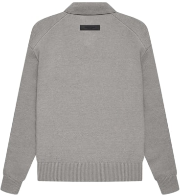 Fear of God Essentials Kids Big E Knit Polo 'Dark Oatmeal' Order Fear of God Essentials Kids Big E Knit Polo 'Dark Oatmeal'