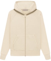 Fear of God Essentials Kids Full-zip Hoodie Egg Shell Fear of God Essentials Kids Full-zip Hoodie Egg Shell