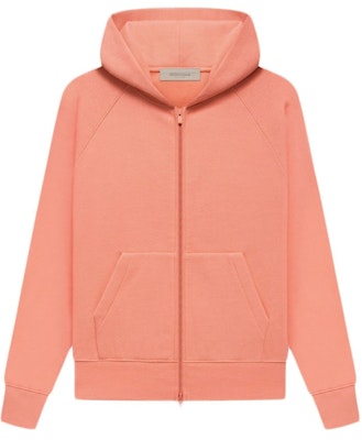 Fear of God Essentials Kids Full Zip Hoodie 'Coral' Buy Fear of God Essentials Kids Full Zip Hoodie 'Coral'