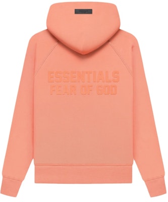 Fear of God Essentials Kids Full Zip Hoodie 'Coral' Order Fear of God Essentials Kids Full Zip Hoodie 'Coral'