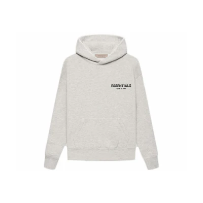 Fear of God Essentials Kids Hoodie (SS22) Light Oatmeal