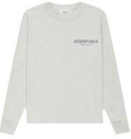Fear of God ESSENTIALS Kids Long Sleeve T-Shirt Oatmeal Heather/Light Heather Oatmeal Fear of God ESSENTIALS Kids Long Sleeve T-Shirt Oatmeal Heather/Light Heather Oatmeal