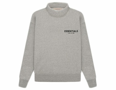 Fear of God Essentials Kids Mockneck (SS22) Oatmeal Gelap Buy Fear of God Essentials Kids Mockneck (SS22) Oatmeal Gelap