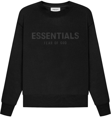 Fear of God Essentials Kids Pull-Over Crewneck 'Black/ Stretch Limo' Buy Fear of God Essentials Kids Pull-Over Crewneck 'Black/ Stretch Limo'