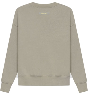 Fear of God ESSENTIALS Kids Pull-Over Crewneck Moss/Goat Order Fear of God ESSENTIALS Kids Pull-Over Crewneck Moss/Goat