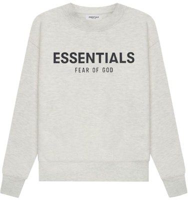 Fear of God ESSENTIALS Kids Pull-Over Crewneck Oatmeal Heather/Light Heather Oatmeal Buy Fear of God ESSENTIALS Kids Pull-Over Crewneck Oatmeal Heather/Light Heather Oatmeal