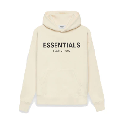 FOG ESSENTIALS Kids Pull-Over Hoodie Cream/Buttercream