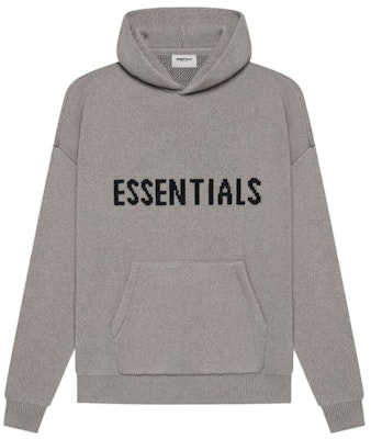 Fear of God ESSENTIALS Knit Pullover Dark Heather Oatmeal Buy Fear of God ESSENTIALS Knit Pullover Dark Heather Oatmeal