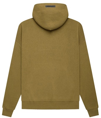 Fear of God ESSENTIALS Knit Pullover Hoodie Amber Order Fear of God ESSENTIALS Knit Pullover Hoodie Amber
