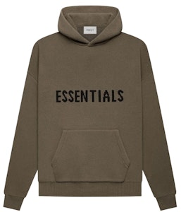 Fear of God ESSENTIALS Knit Pullover Hoodie Harvest Buy Fear of God ESSENTIALS Knit Pullover Hoodie Harvest