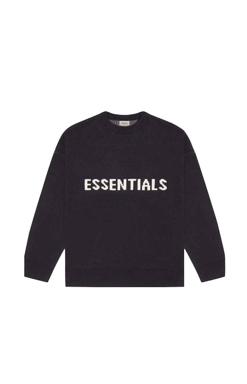 Fear of God ESSENTIALS Knit Sweater Dark Slate/Stretch Limo/Black
