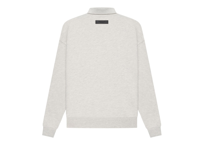 Order Fear of God Essentials 长袖 Polo (SS22) 浅燕麦色