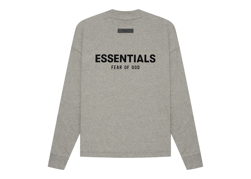 Order Fear of God Essentials L/S T-shirt (SS22) Dark Oatmeal