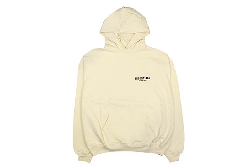 Buy Fear of God ESSENTIALS Logo Pullover Hoodie (SS19) Cream Warna Krim