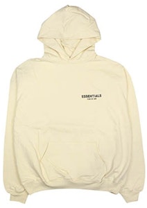 Fear of God ESSENTIALS Logo Pullover Hoodie (SS19) Cream Warna Krim Buy Fear of God ESSENTIALS Logo Pullover Hoodie (SS19) Cream Warna Krim