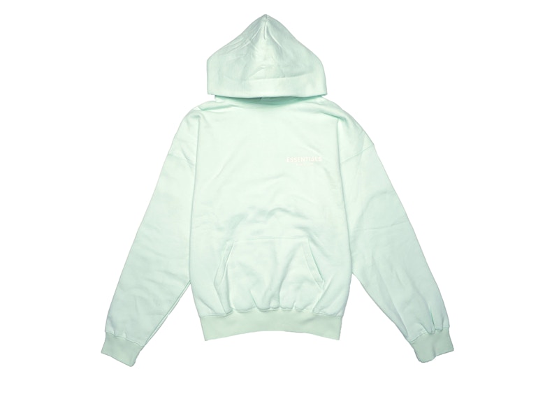 Buy Fear of God ESSENTIALS Logo Hoodie Pullover Mint Terbaru
