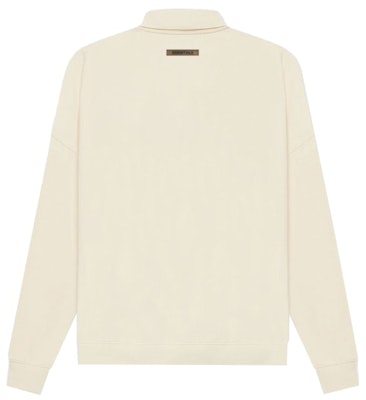 Fear of God ESSENTIALS Long Sleeve French Terry Polo Buttercream Order Fear of God ESSENTIALS Long Sleeve French Terry Polo Buttercream