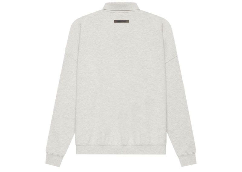 Order Fear of God ESSENTIALS Polo Manga Larga French Terry Light Heather Oatmeal