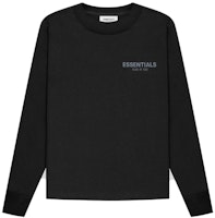Fear of God ESSENTIALS Long Sleeve T-Shirt Black/Stretch Limo (Kids) Fear of God ESSENTIALS Long Sleeve T-Shirt Black/Stretch Limo (Kids)