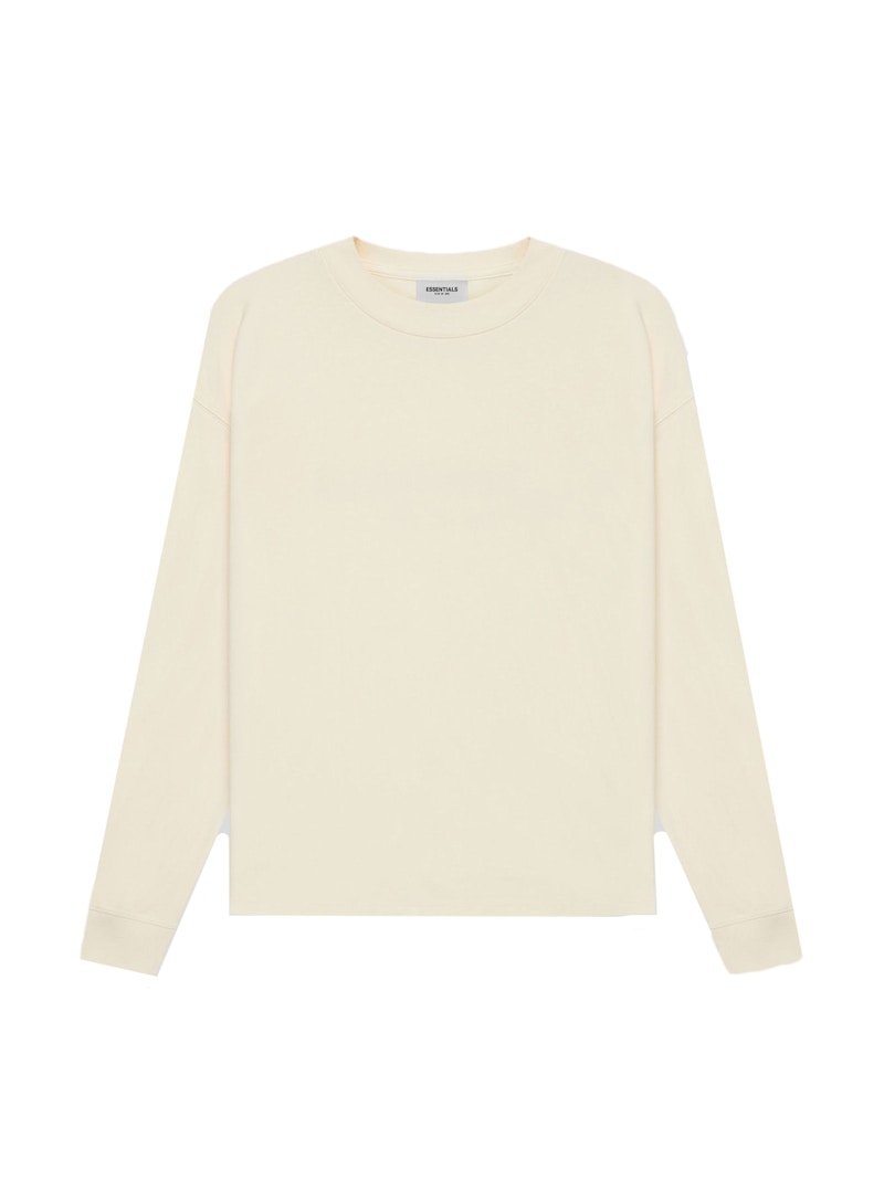 Order Fear of God ESSENTIALS Baju Lengan Panjang Krim/Buttercream 125SP212011F