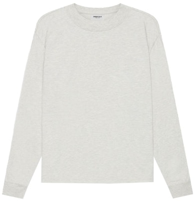 Fear of God ESSENTIALS Long Sleeve T-Shirt Light Heather Oatmeal Order Fear of God ESSENTIALS Long Sleeve T-Shirt Light Heather Oatmeal