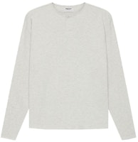 Fear of God ESSENTIALS Long Sleeve Thermal Henley Light Heather Oatmeal Fear of God ESSENTIALS Long Sleeve Thermal Henley Light Heather Oatmeal
