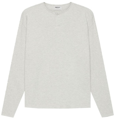 Fear of God ESSENTIALS Baju Lengan Panjang Thermal Henley Light Heather Oatmeal Buy Fear of God ESSENTIALS Baju Lengan Panjang Thermal Henley Light Heather Oatmeal
