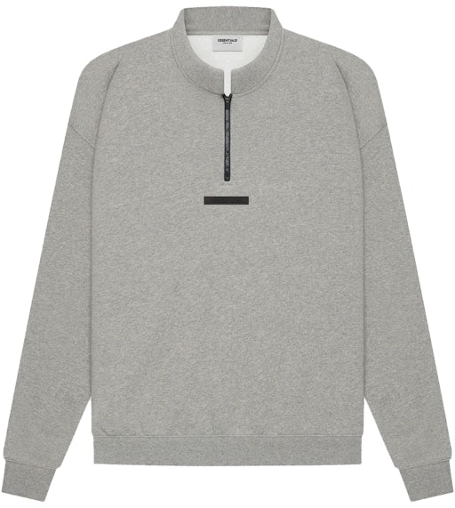 fear-of-god-essentials-mockneck-half-zip-dark-heather-oatmeal