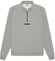 Fear of God ESSENTIALS Mockneck Half Zip Dark Heather Oatmeal Fear of God ESSENTIALS Mockneck Half Zip Dark Heather Oatmeal