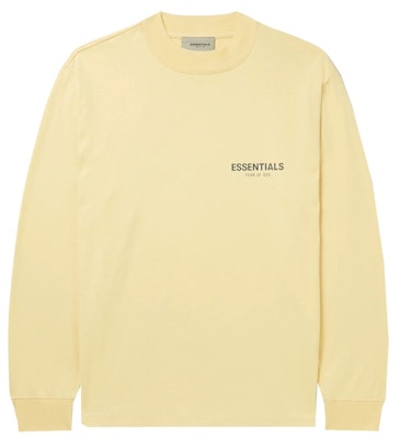 Fear of God ESSENTIALS Baju-T Logo Eksklusif Mr. Porter Kapas-Jersi 'Cream' Buy Fear of God ESSENTIALS Baju-T Logo Eksklusif Mr. Porter Kapas-Jersi 'Cream'